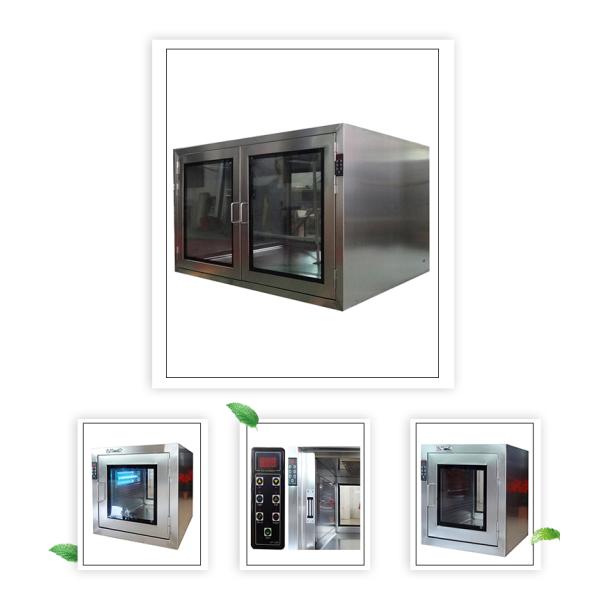 Sterilizing Cleanroom Pass Box Laboratory SUS304 Disinfecting