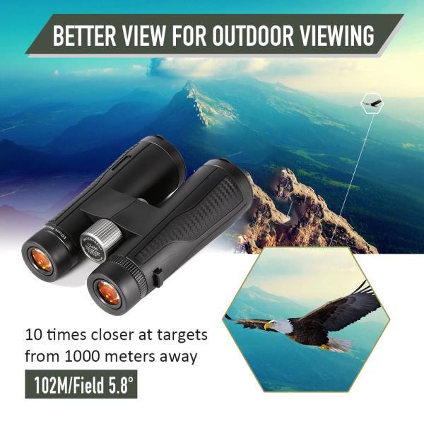 Compact Birding ED Lens Binoculars For Bird Watching Hunting Telescope