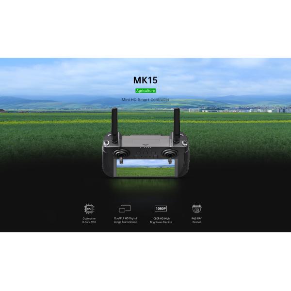 SIYI MK15 Mini HD Handheld Agriculture Drone Remote Controller With 5.5 Inch Touchscreen 1080p Image Transmission System 3.5KM