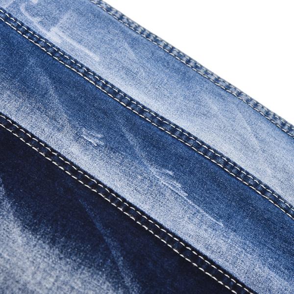 Quality Dark Blue Cotton Polyester Spandex Stretch Denim Fabric QY040 8.5oz  For Jean for sale