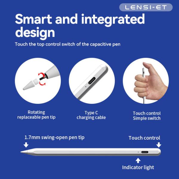 Rejection Tilt Magnetic Active Portable Monitor Stylus Capacitive Stylus Pen For IPad Tablet