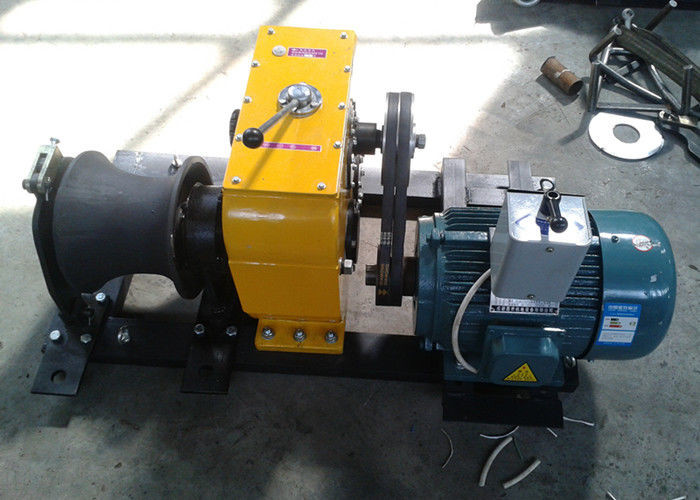 JJM8D Model 80 KN Cable Winch Puller Petrol Capstan Winch For Cable Stringing