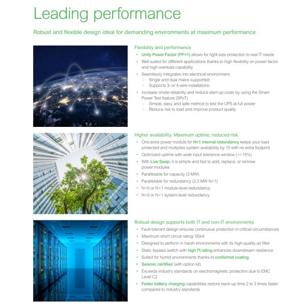 APC Data Center And Facility 3 Phase Galaxy VL UPS Scalable 200 To 500kW 400/480V