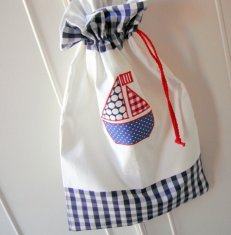Foldable Cotton Cloth Drawstring Bag for Home Storage