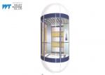 Semicircle Acrylic Modern Elevator Design Cabin Height 2300 / 2600 MM