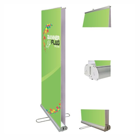 Custom Printed Retractable Roll Up Banner Stand Portable Exhibition Advertising 80 X 200 120 X 200cm
