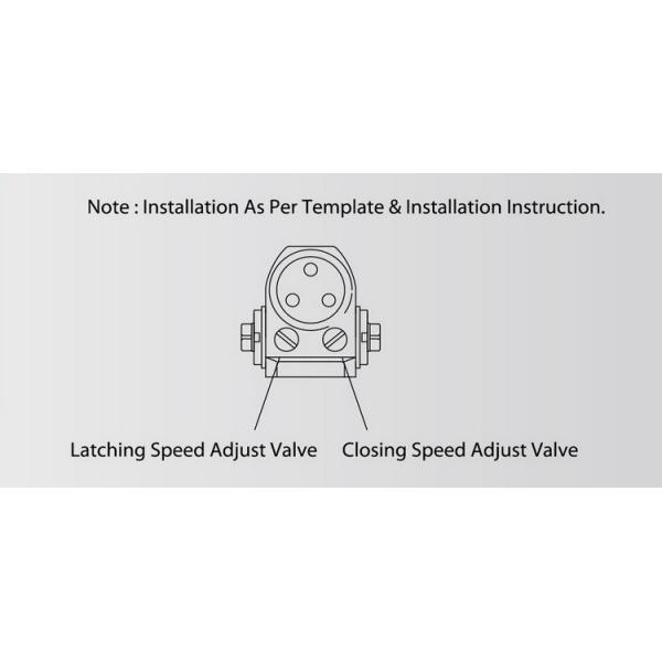 Small Size Easy Open Close UL Door Closer D303S Steel Arm Max Door Width 950mm