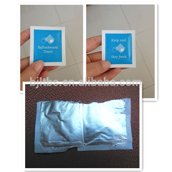 disposable individual packed customized airlines wet wipes
