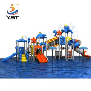 China Rose Wood / LLDPE Water Park Playground Equipment With Tunnel / Handrail wholesale