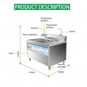 Multifunctional Tomato Ginger Air Bubble Dried Rinsing Cleaner High Pressure