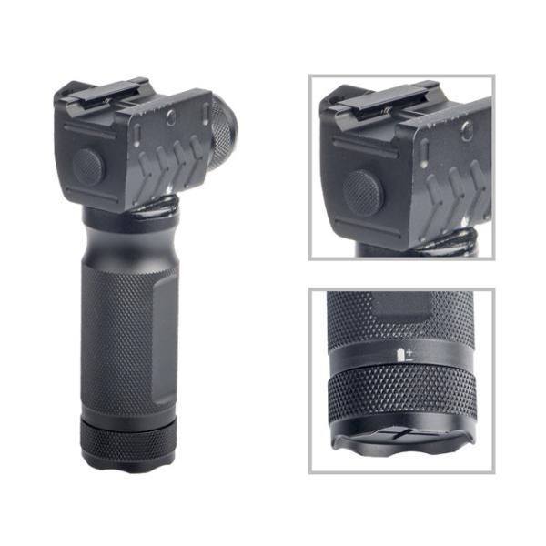 400 Lumen Tactical Rail Mount Flashlight White Beam Color Water Resistant