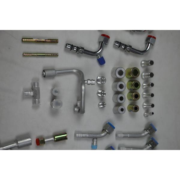 #6 #8 #10 #12 Flexible iron outer screw joint with iron jacket ( Male O-Ring ) / auto air conditioning hose fitting