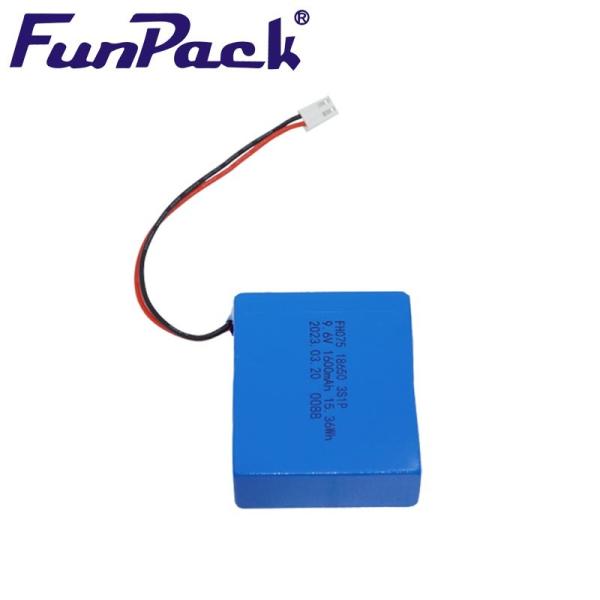 High Temperature 18650 Lithium Battery 9.6V 1600mAh Deep Cycle