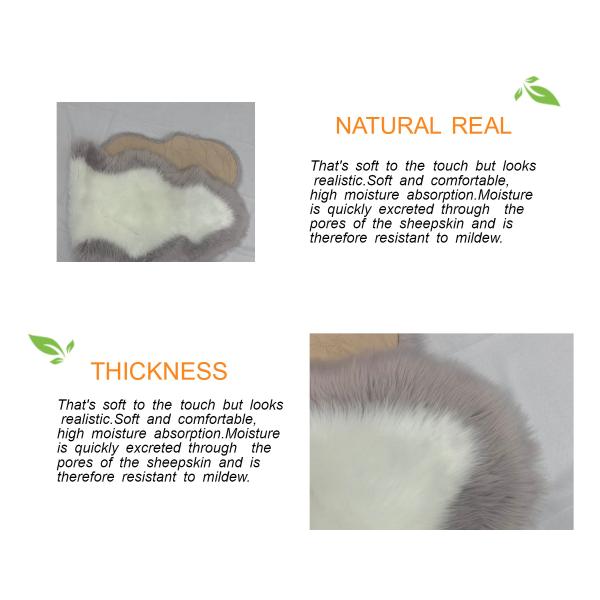 Fake Sheepskin Bench Pad Fluffy Seat Pad Floor Mat