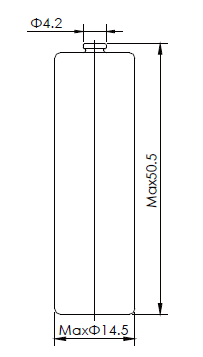 ER14505 LLi-SOCl2 Battery 3.6 V 2500mAh AA Model Non-Rechargeable