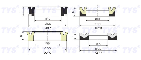 OUY hydraulic piston seal