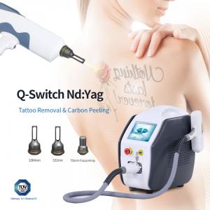 China Q Switched Nd Yag Laser Tattoo Removal Spot Freckle Removal Machine wholesale