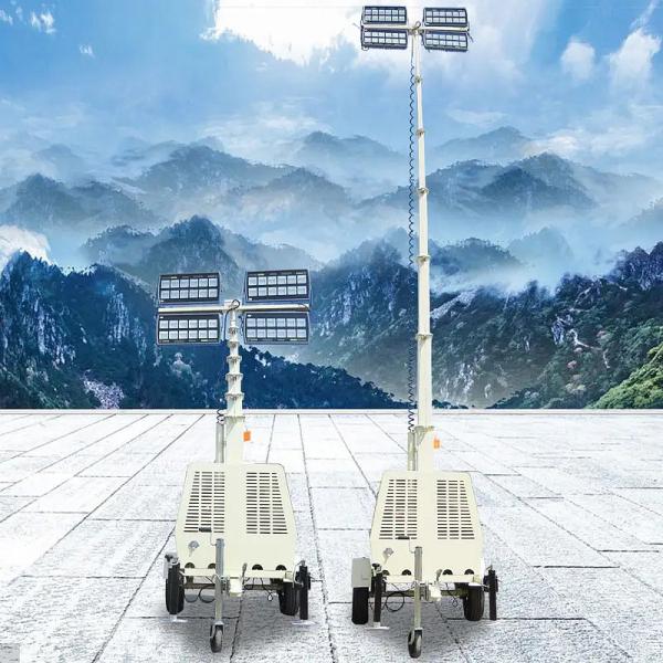 Telescopic Light Tower Lamp 360 Degree Rotation Mobile Light Tower Manufacturers
