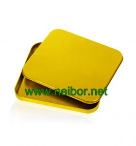 China custom printing metal tin CD/DVD case with plastic tray inside wholesale
