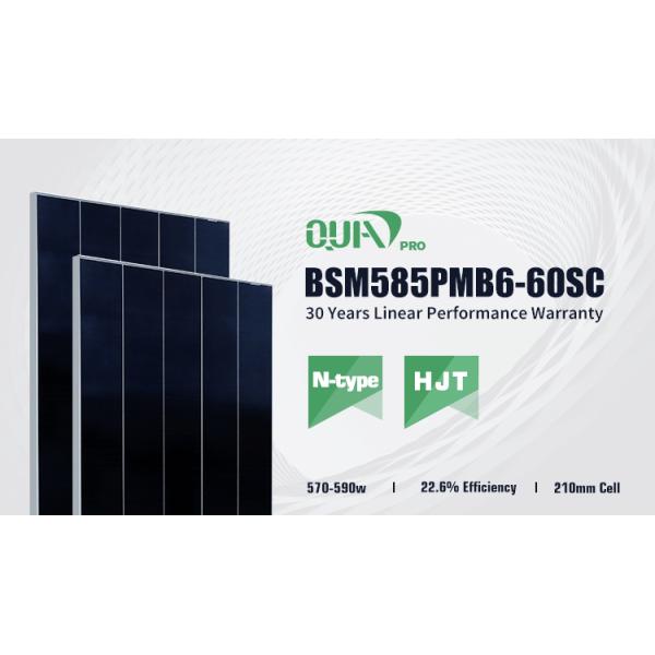 Bluesun Solar BSM585PMB6-60SC Shingled 585W Solar Panel Mono Perc 570w 580w 585w Mono Solar Panel Price