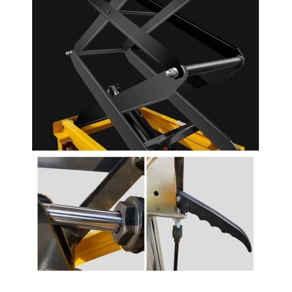 KAD 1760lbs Manual Crank Hydraulic Double Scissor Lift Table