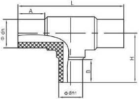 Socket Reducing Tee Pipe HDPE Fusion Fittings