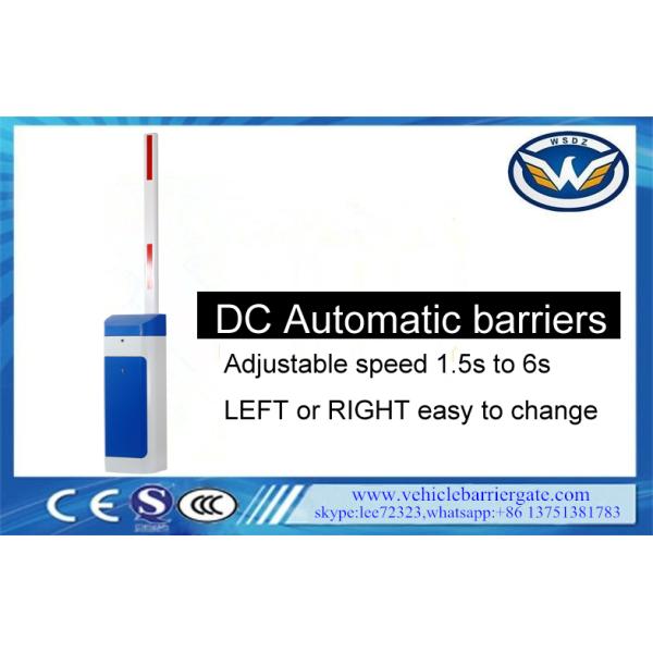 DC Motor Vehicle Barrier Gate 1m-6m Arm Length Operation Safety With Position Sensors