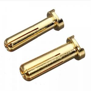 China Practical Male Bullet Banana Plug Connectors Gold Plated For RC Battery wholesale