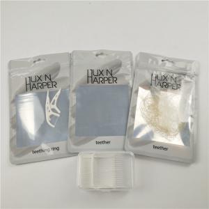 China Glossy clear front dental floss plastic bags aluminum foil custom digital printed zip lock bag packaging wholesale