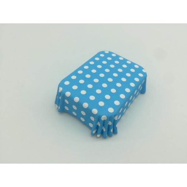 Blue White Polka Dot Cupcake Wrappers / Liners Non Stick Muffin Cases Single Wall