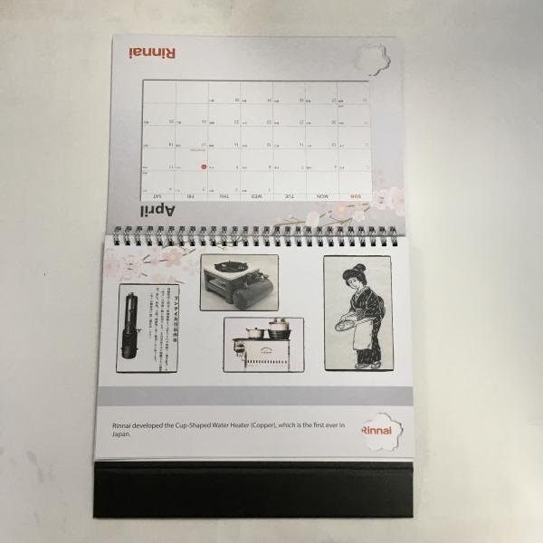 Custom Monthly Yearly Office Table Printing Desk Calendar 200gsm