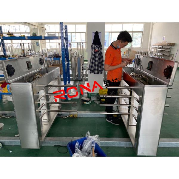 Semi Automatic Waist Height Turnstiles Entrance IC/ID Card Access Control AC220V