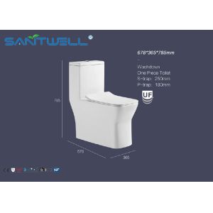 Ceramic Single Piece Toilet sanitary wares watersaving with CUPC certificate