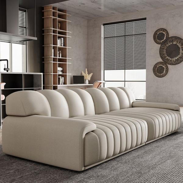 Nordic Leather Living Room Sofas Multi Functional Leather Sofa Set