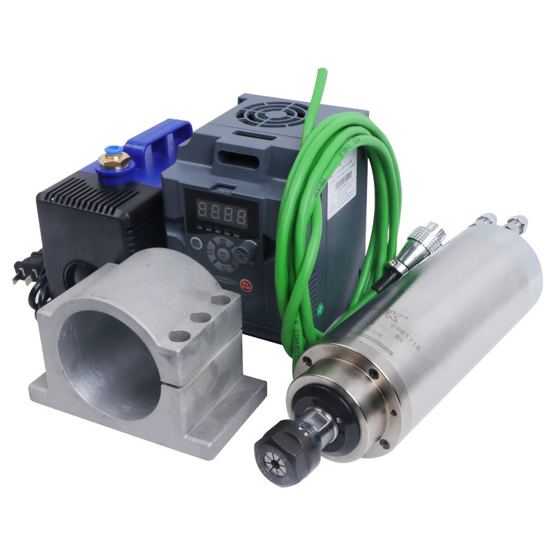 China 80*215 Water-cooled 2.2kw Spindle Motor and VFD Kit for CNC Engraving Milling Machine wholesale