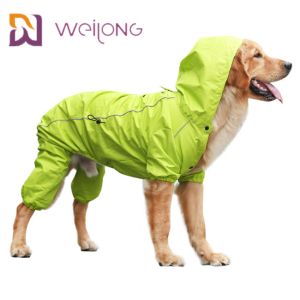 China Safety Stripe Pet Raincoat Full Customization Dog Reflective Raincoat wholesale