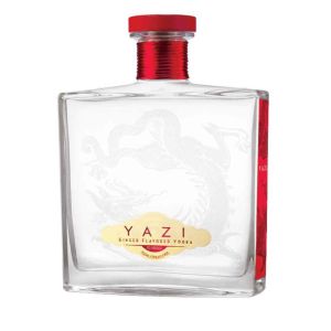 China 1200G Transparent Empty Vodka Bottle 23MM Square Rum Bottle wholesale