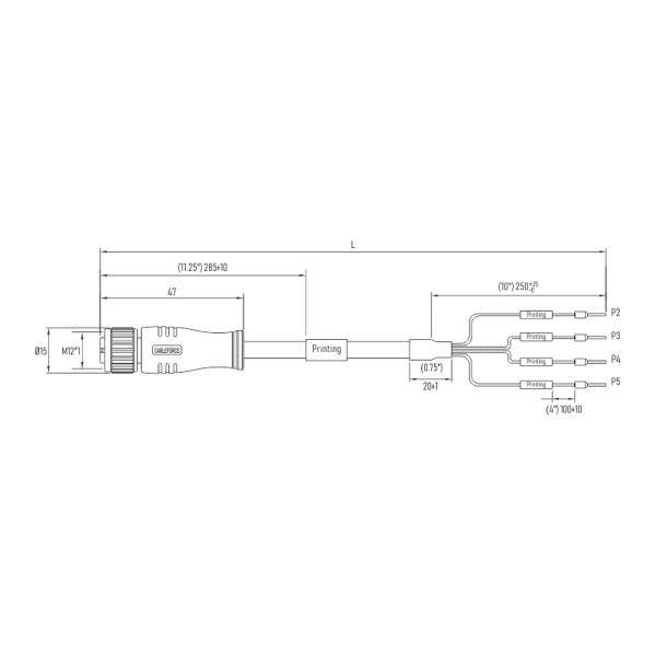 NFPA 130 Industrial Ethernet Patch Cable T coded LSZH For Fixed Guideway Transit
