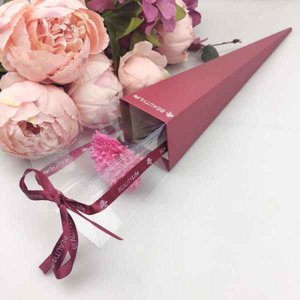 Recyclable Custom Thanksgiving Day Shape Flower Gift Box With Transparent Window