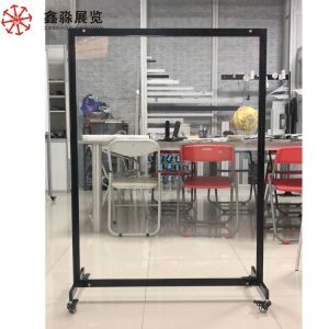 Aluminum Frame Acrylic Partition Screen Mobile Restaurant Clear Polycarbonate