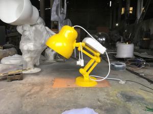 China Lamp Outdoor Decor Statues Paint Yellow Small Outdoor Statues Desk Interior Decoration wholesale