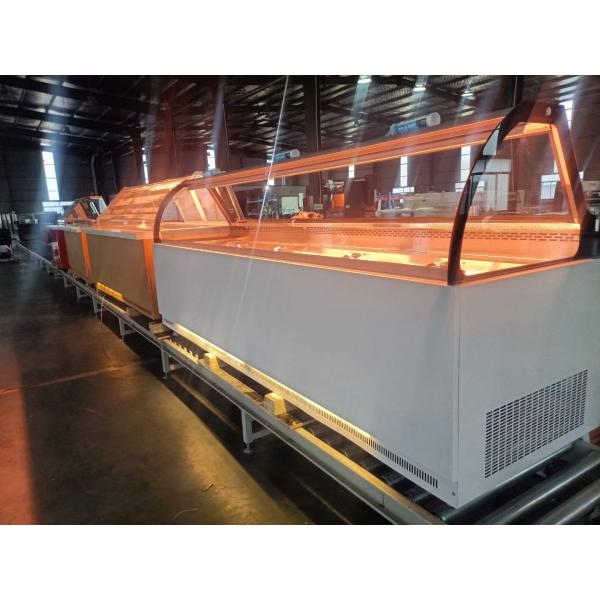 Supermarket Air Cooling Deli Chiller Display Cabinet Butchery