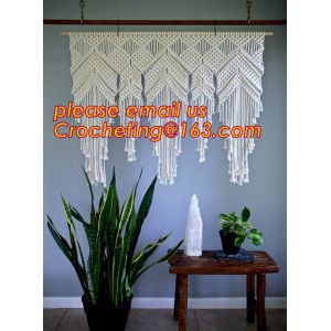 MACRAME FOLDABLE SCREEN, MACRAME WALL HANGING, MACRAME WALL HANGING, MACRAME