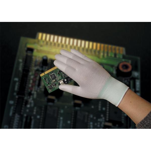 13 Gauge ESD Nylon Glove Esd Safe Gloves PU Coated Nylon Palm