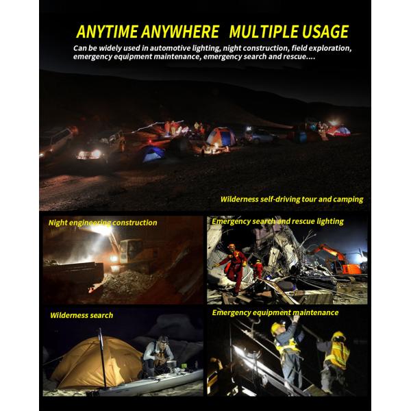 48W Square Vehicle LED Work Lights Bright 16 Leds Car Led Worklight