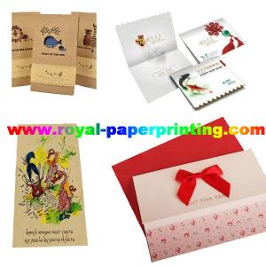 China customize die cutting and colorful postcard/wedding card/thank you  card wholesale