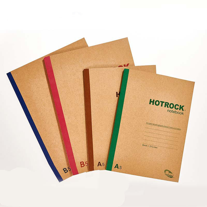 Student Diary A5/B5 Thread Sewing Brown Kraft Paper Notebook with 40/60/80 Inner