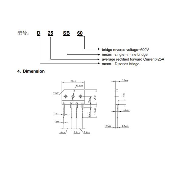 D10XB60 Bridge Rectifiers D10XB60H-7000 D10XB60-7000 D10XB60H