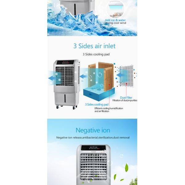 Energy Efficient Three Side Air Cooler 20m2 Applicable area Balanced running