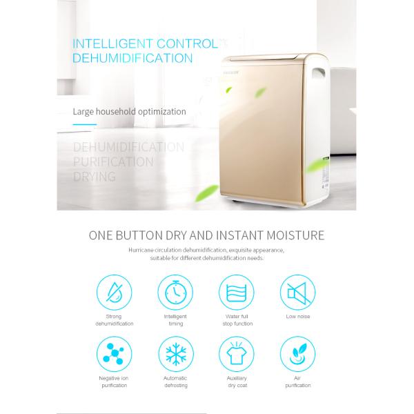 R134a Refrigerant 26L/Day 190m3/H Home Air Dehumidifier